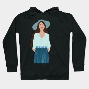 Woman at the beach 3 Hoodie